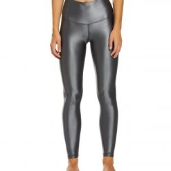 CLOTHING DYI High Waisted Shine Signature Yoga Leggings Nightfall