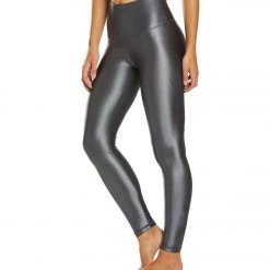 CLOTHING DYI High Waisted Shine Signature Yoga Leggings Nightfall