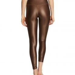 DYI High Waisted Shine Signature Yoga Leggings Cacao