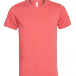 Bella + Canvas Men's Heather Jersey Tee Heather Red CLOTHING