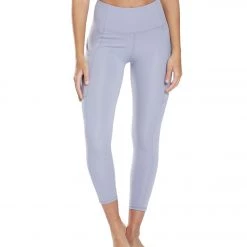 Marika High Waisted Elevate Yoga Capris Lilac Gray