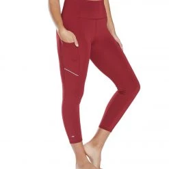 Marika High Waisted Elevate Yoga Capris Biking Red CLOTHING