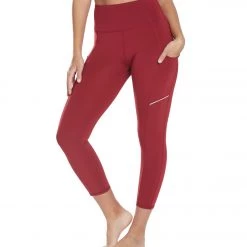 Marika High Waisted Elevate Yoga Capris Biking Red CLOTHING
