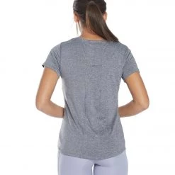 CLOTHING Marika Starter Short Sleeve Yoga Tee Heather Charcoal