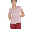Marika Starter Short Sleeve Yoga Tee Heather Nostalgia Rose