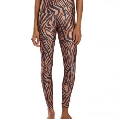 Onzie High Waisted Yoga Leggings Tiger