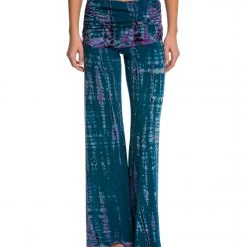 CLOTHING Hard Tail Ruched Waist Wide Leg Yoga Pants