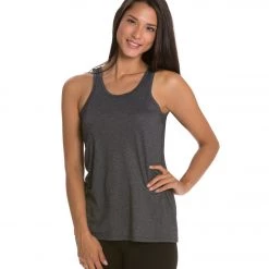 CLOTHING Beyond Yoga Diamond V-Back Tank Heather Gray 8 CLOTHING Beyond Yoga Diamond V-Back Tank Heather Gray