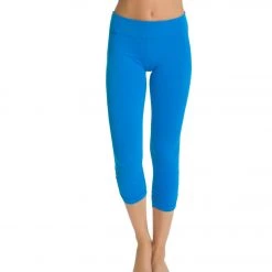 Beyond Yoga Essential Gathered Yoga Capris Deep Sea Blue 13 Beyond Yoga Essential Gathered Yoga Capris Deep Sea Blue