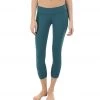 CLOTHING Beyond Yoga Essential Gathered Yoga Capris Juniper 1 CLOTHING Beyond Yoga Essential Gathered Yoga Capris Juniper