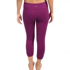 Beyond Yoga Essential Gathered Yoga Capris Plumwine CLOTHING 12 Beyond Yoga Essential Gathered Yoga Capris Plumwine CLOTHING