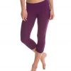 CLOTHING Beyond Yoga Essential Gathered Yoga Capris Wild Plum 2 CLOTHING Beyond Yoga Essential Gathered Yoga Capris Wild Plum