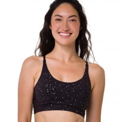 Onzie Bow Yoga Sports Bra Enlightened Foil