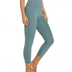 Marika High Waisted Lua Yoga Capris Goblin Blue Women