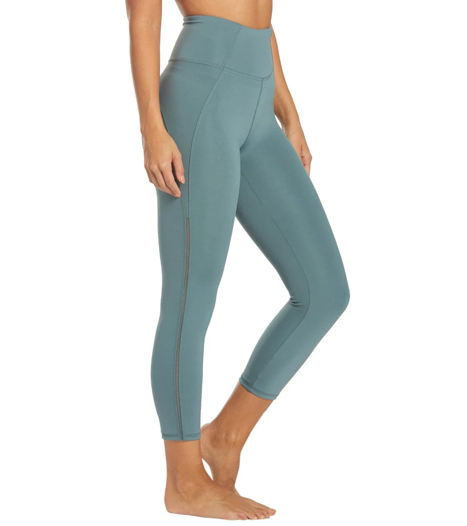 Marika High Waisted Lua Yoga Capris Goblin Blue Women 3 Marika High Waisted Lua Yoga Capris Goblin Blue Women