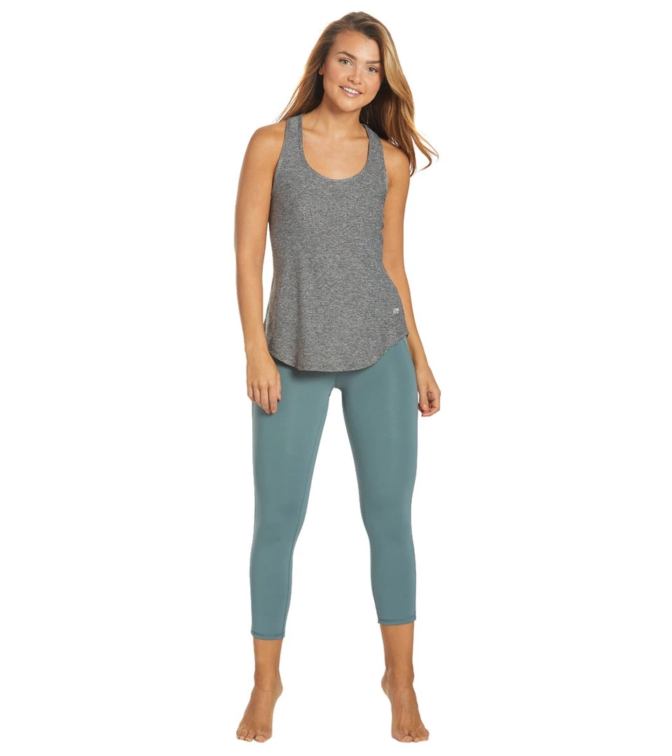 Marika High Waisted Lua Yoga Capris Goblin Blue Women 6 Marika High Waisted Lua Yoga Capris Goblin Blue Women