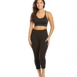 Marika Bailee High Rise Tummy Control Yoga Capris With Pockets Black CLOTHING