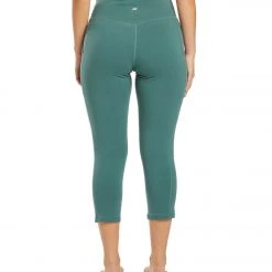 Marika Bailee High Rise Tummy Control Yoga Capris With Pockets Mallard Green CLOTHING