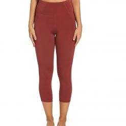 CLOTHING Marika High Waisted Lua Yoga Capris Burnt Russet