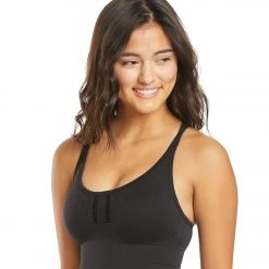 CLOTHING Marika Robbie Seamless Yoga Sports Bra Black