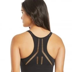 CLOTHING Marika Robbie Seamless Yoga Sports Bra Black