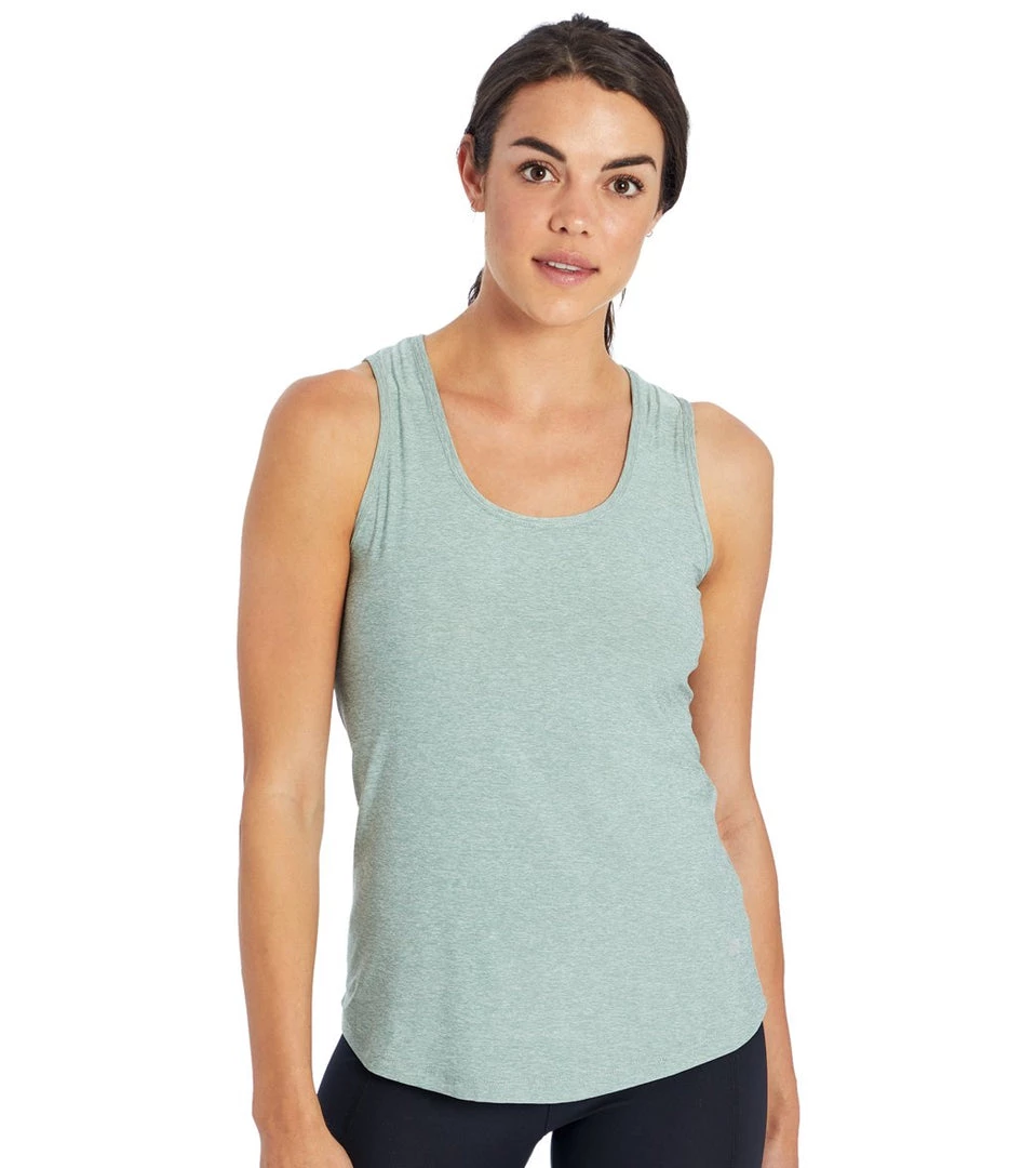 CLOTHING Marika Racerback Yoga Tank Heather Slate Grey 4 CLOTHING Marika Racerback Yoga Tank Heather Slate Grey