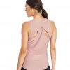 CLOTHING Marika Racerback Yoga Tank Heather Nostalgia Rose
