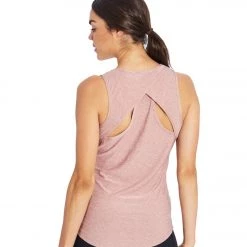 CLOTHING Marika Racerback Yoga Tank Heather Nostalgia Rose