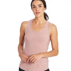 CLOTHING Marika Racerback Yoga Tank Heather Nostalgia Rose