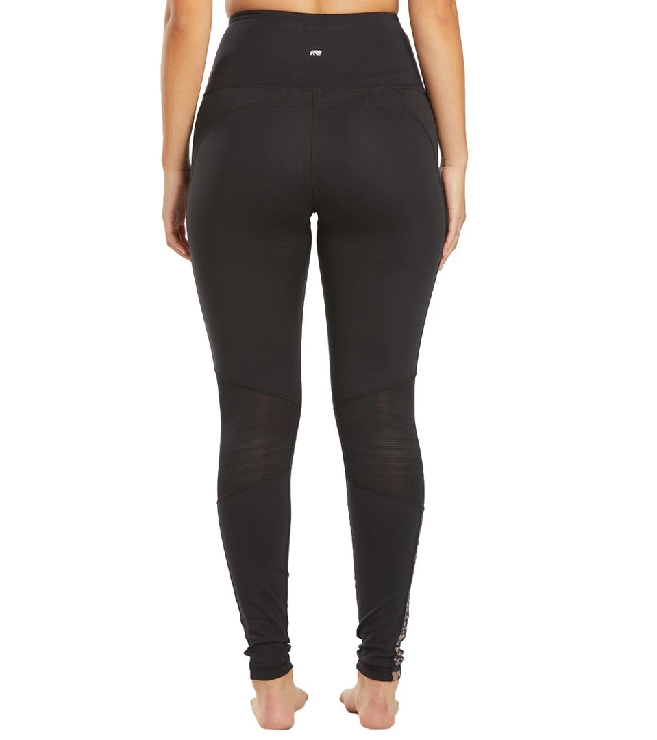Marika Clement Yoga Leggings Black Simple Cheetah 5 Marika Clement Yoga Leggings Black Simple Cheetah
