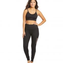 Marika Clement Yoga Leggings Black Simple Cheetah 12 Marika Clement Yoga Leggings Black Simple Cheetah