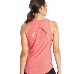 Marika Racerback Yoga Tank Heather Poinsettia CLOTHING
