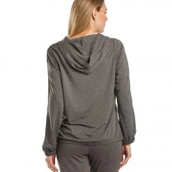 CLOTHING Marika Fern After Yoga Hoodie Pullover Heather Black