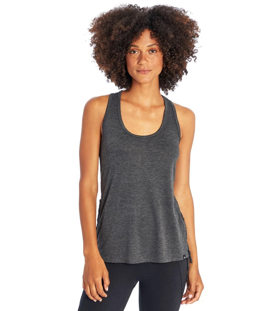 CLOTHING Marika Trinity Yoga Tank Heather Black 4 CLOTHING Marika Trinity Yoga Tank Heather Black