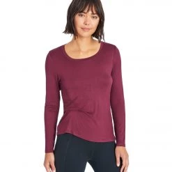 CLOTHING Marika Shannon Long Sleeve Tee Fig