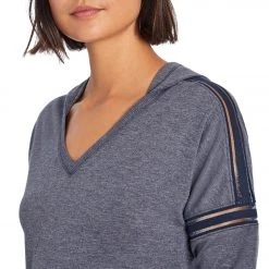 CLOTHING Marika Elsie Yoga Hoodie Heather Navy Blazer