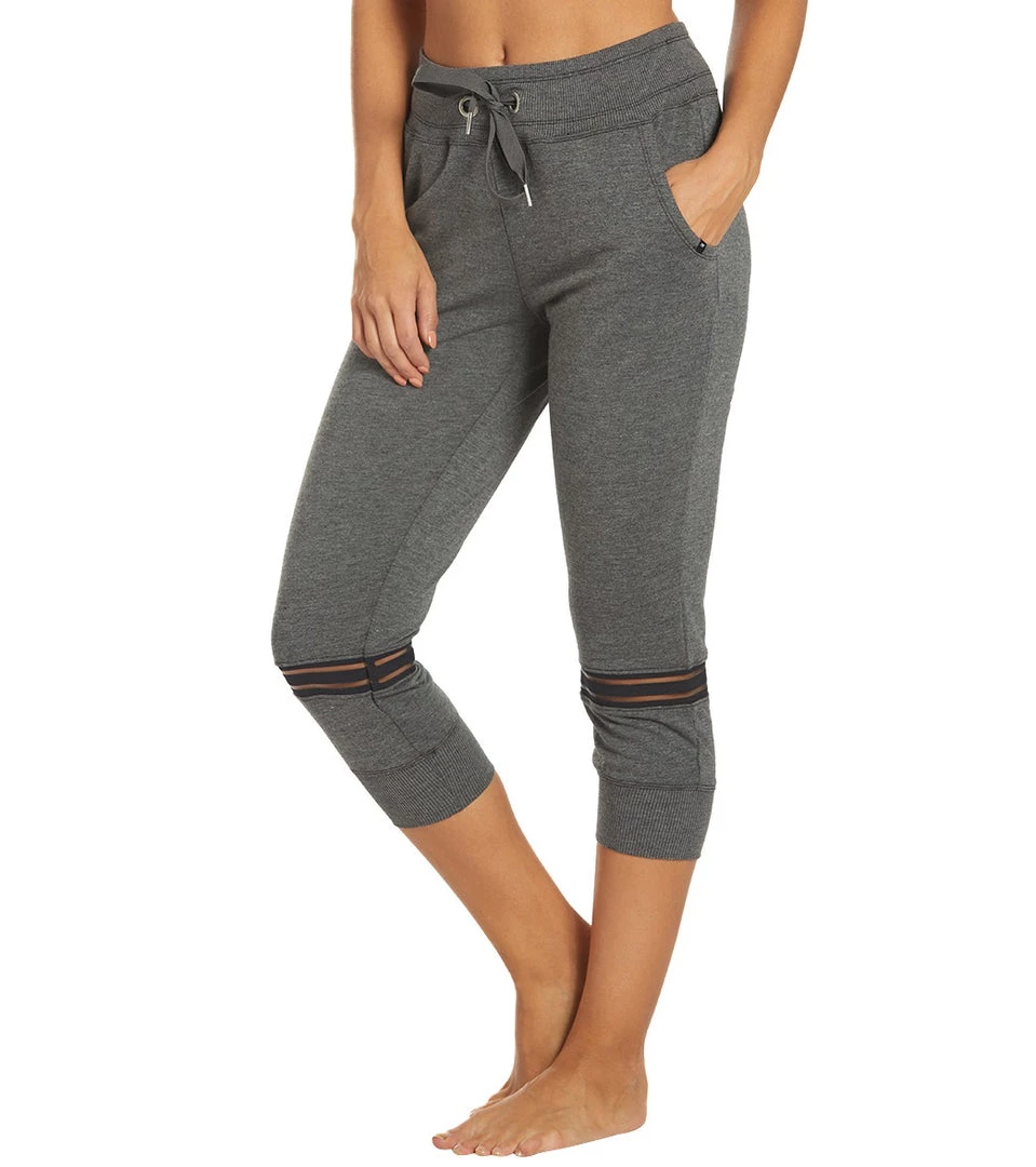 Marika Eva Capri Yoga Joggers Heather Black 7 Marika Eva Capri Yoga Joggers Heather Black