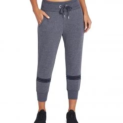 Marika Eva Capri Yoga Joggers Heather Navy Blazer Yoga Joggers & Sweatpants