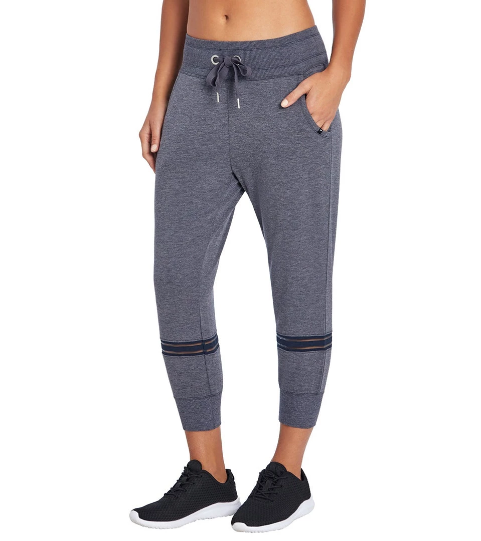 Marika Eva Capri Yoga Joggers Heather Navy Blazer Yoga Joggers & Sweatpants 4 Marika Eva Capri Yoga Joggers Heather Navy Blazer Yoga Joggers & Sweatpants