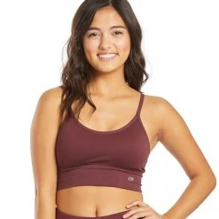 CLOTHING Marika Jillian Seamless Yoga Sports Bra Fig