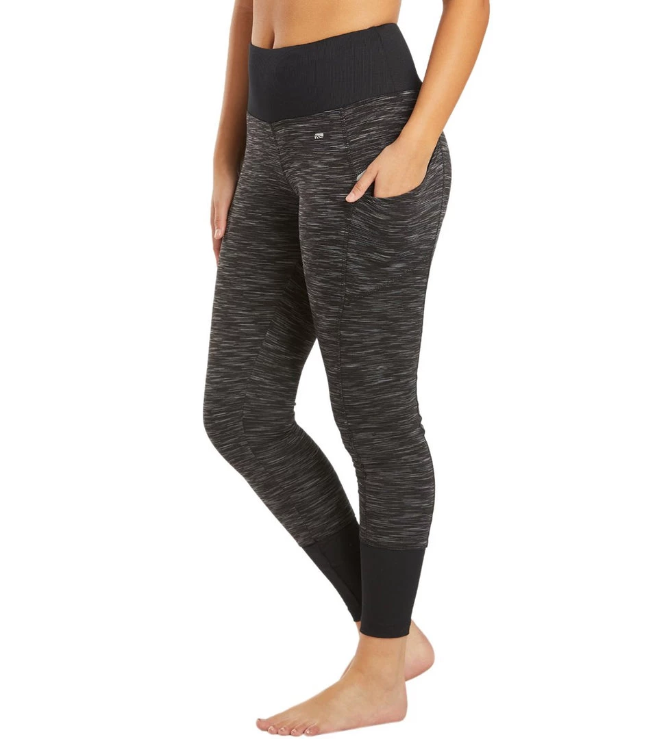 Marika Jordan Rib Trim Yoga Leggings Women 3 Marika Jordan Rib Trim Yoga Leggings Women