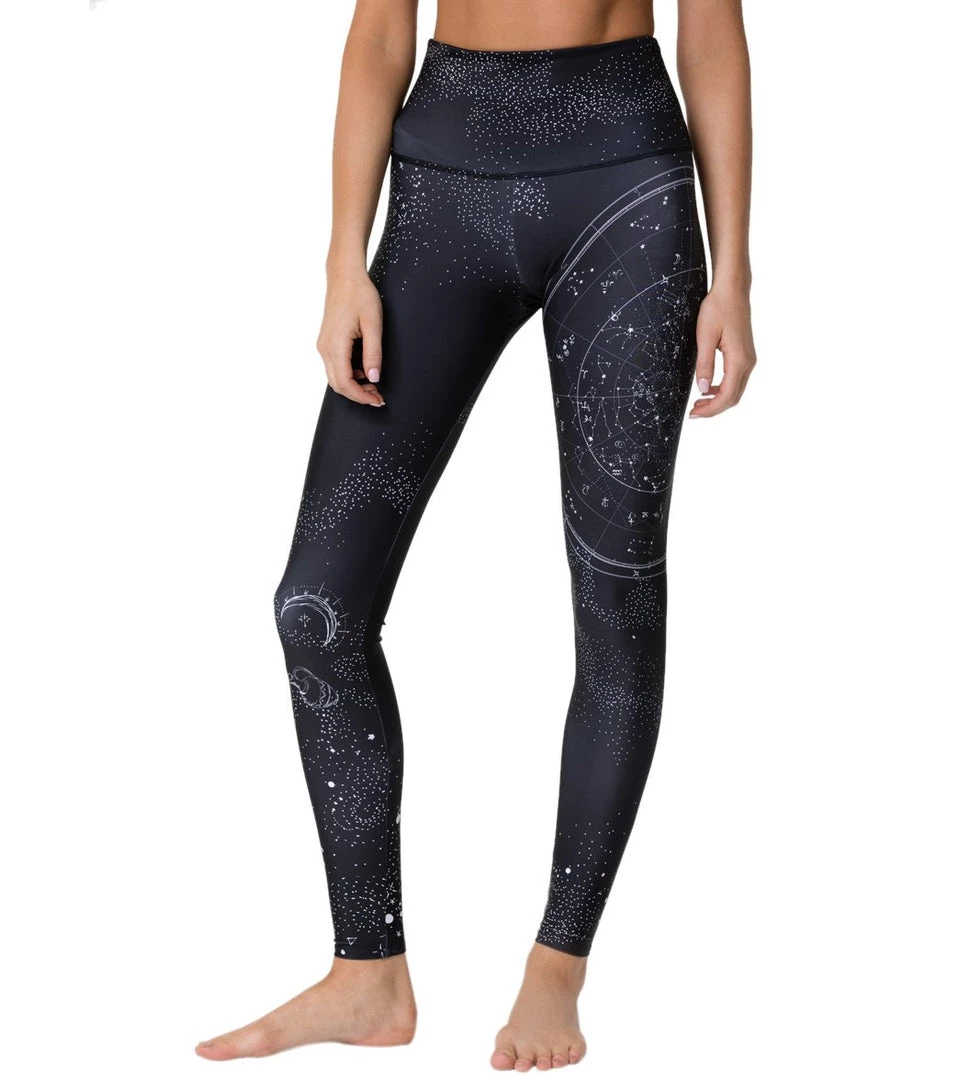 Onzie High Waisted Graphic Yoga Leggings Cosmic 7 Onzie High Waisted Graphic Yoga Leggings Cosmic