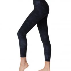 Onzie High Waisted Basic 7/8 Yoga Leggings Black/Gray Camo NEW ARRIVALS