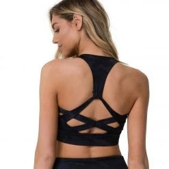 CLOTHING Onzie Warrior Yoga Sports Bra Black/Gray Camo