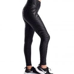 CLOTHING DYI Printed Signature Yoga Leggings Zebra Matte Foil 10 CLOTHING DYI Printed Signature Yoga Leggings Zebra Matte Foil