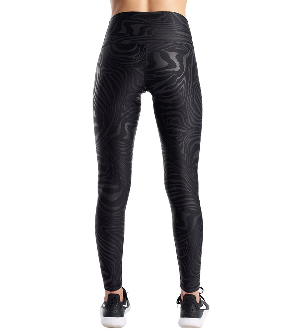 CLOTHING DYI Printed Signature Yoga Leggings Zebra Matte Foil 5 CLOTHING DYI Printed Signature Yoga Leggings Zebra Matte Foil