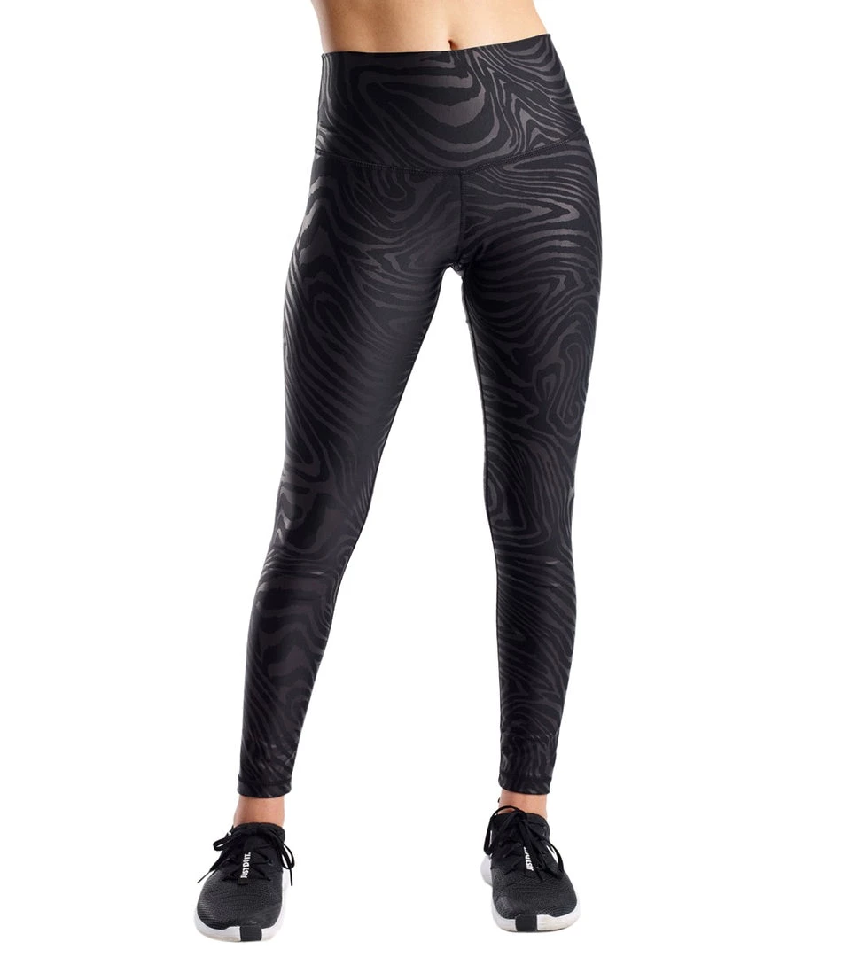 CLOTHING DYI Printed Signature Yoga Leggings Zebra Matte Foil 7 CLOTHING DYI Printed Signature Yoga Leggings Zebra Matte Foil