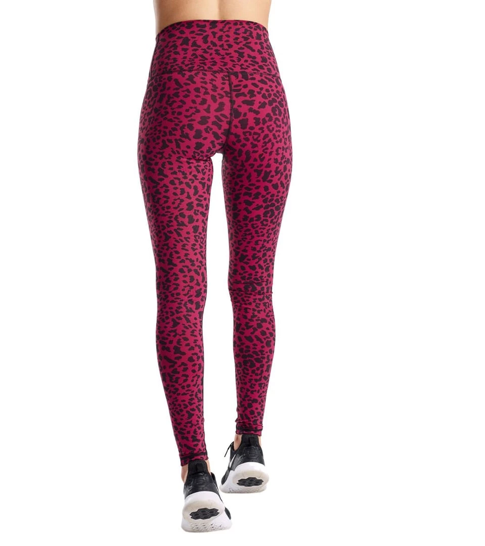 CLOTHING DYI Printed Signature Yoga Leggings Crimson Leopard 5 CLOTHING DYI Printed Signature Yoga Leggings Crimson Leopard