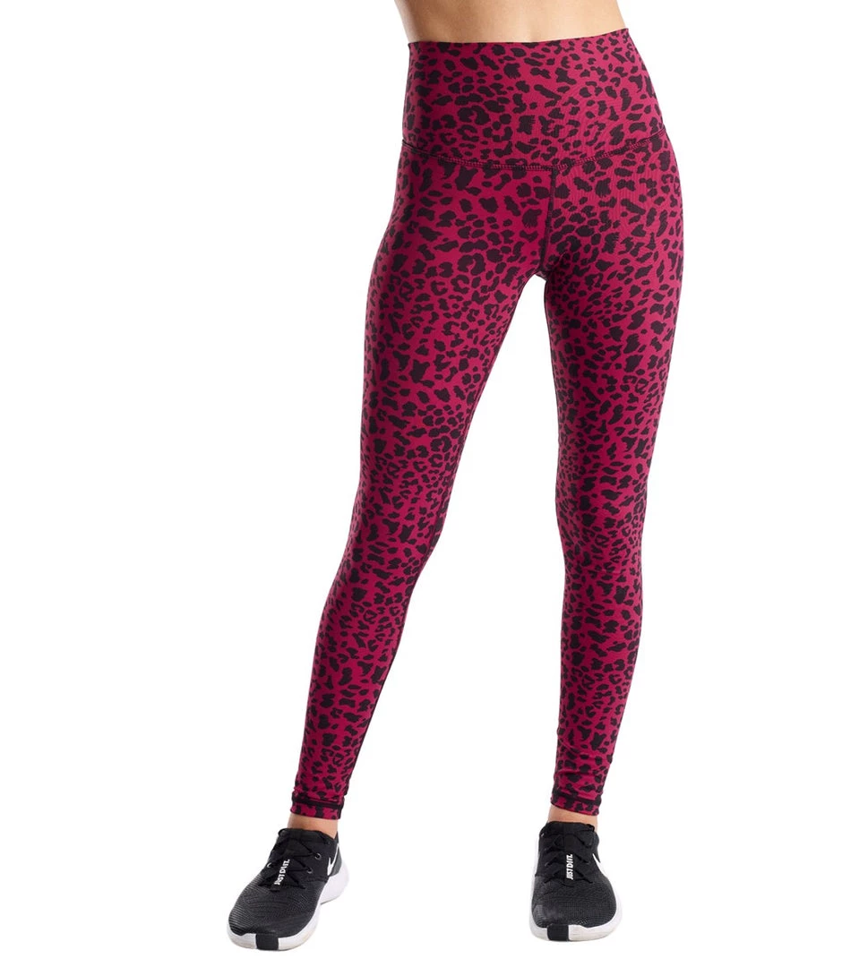 CLOTHING DYI Printed Signature Yoga Leggings Crimson Leopard 10 CLOTHING DYI Printed Signature Yoga Leggings Crimson Leopard