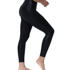 CLOTHING Onzie Printed Foil 7/8 Yoga Leggings Night Leopard